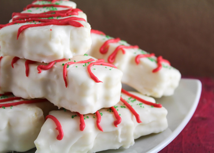 Christmas Tree Snack Cakes