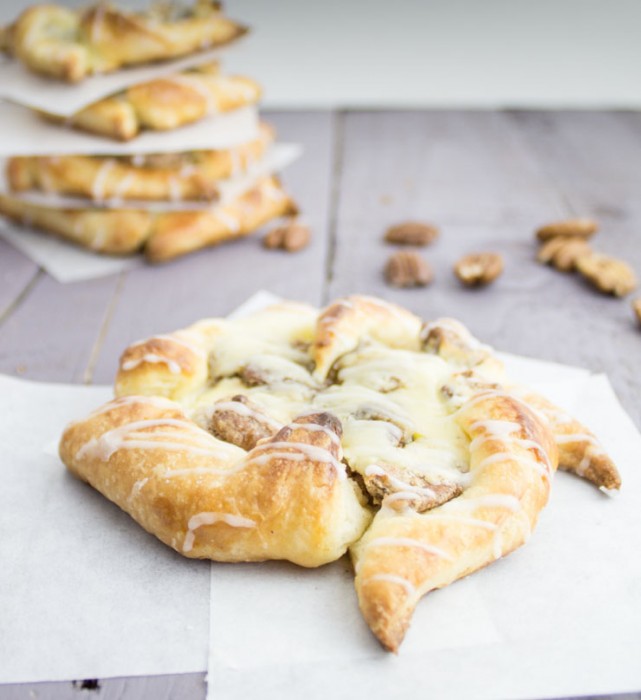 Candied Pecan Cheese Danish