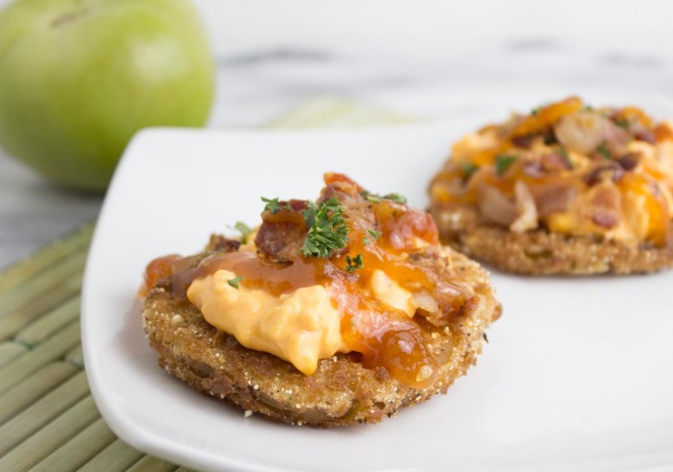 Loaded Fried Green Tomatoes