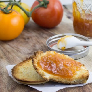 Sweet Tomato Jam on Toast