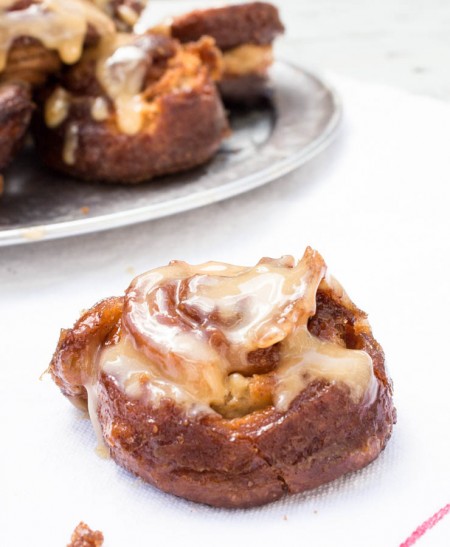 Cinnamon Sticky Buns with Caramel Dulce de Leche Sauce