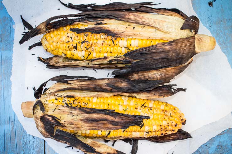 Grilled Herb Butter Corn