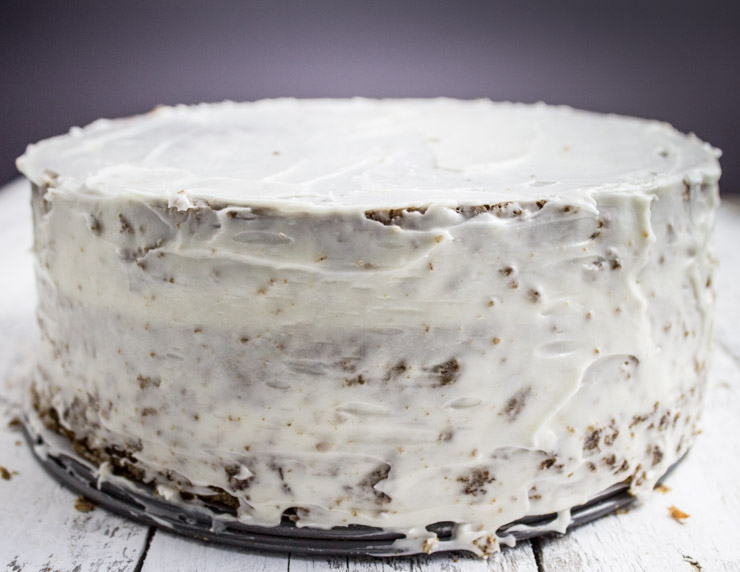 Crumb Coated Carrot Cake