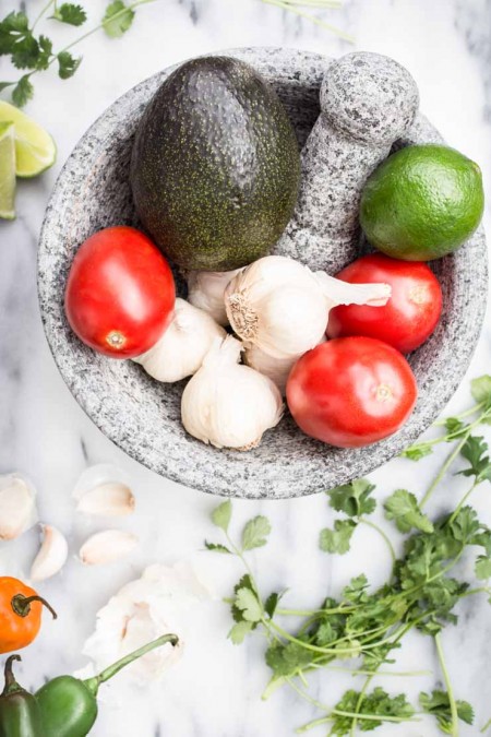 Fresh Ingredients for Guacamole