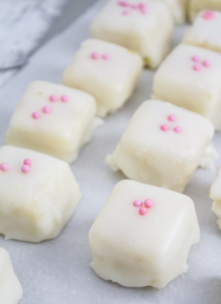 Poured Fondant Petit Fours