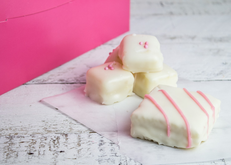 Petit Fours w Poured Fondant and Glazed Snack Cakes