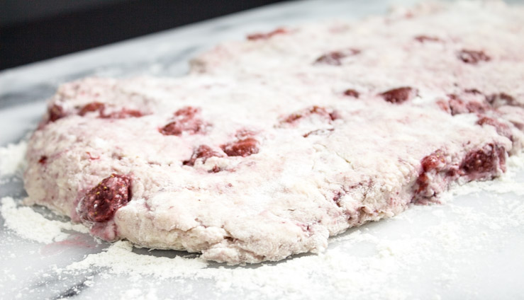 Strawberry Cinnamon Chip Scone Dough