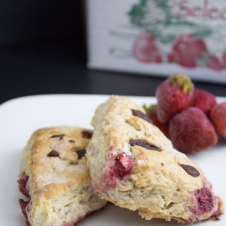 Strawberry Cinnamon Chip Scones