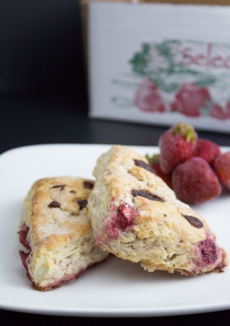 Strawberry Cinnamon Chip Scones