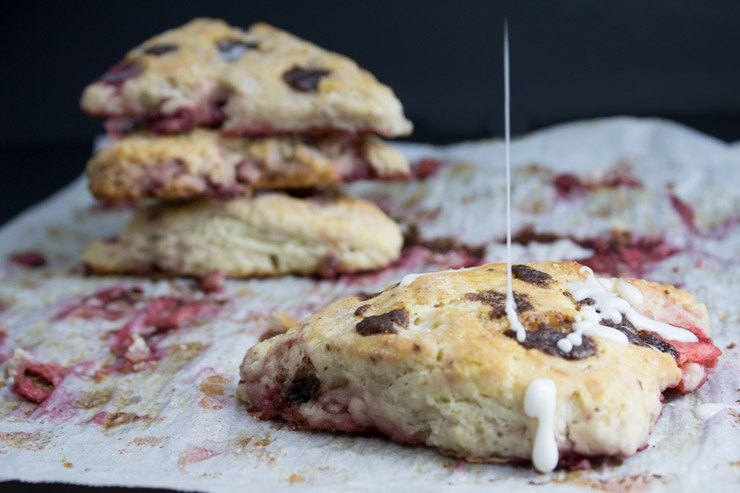 Strawberry Cinnamon Chip Scones