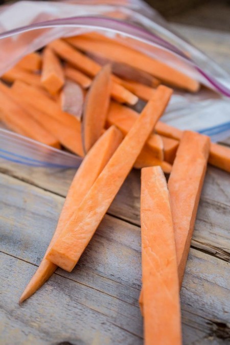 Cut Sweet Potatoe Fries