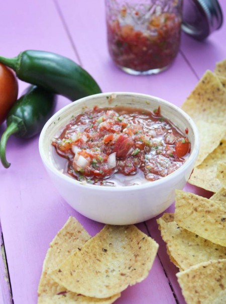 Homemade Homegrown Tomato Salsa