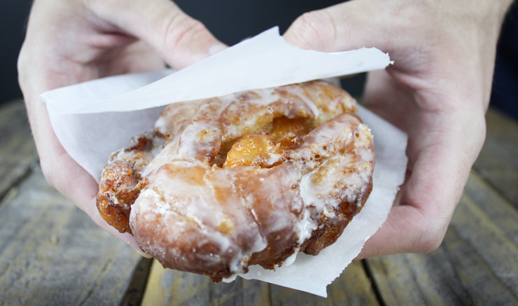 Grab a Peach Fritter!