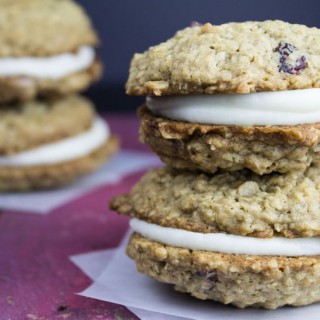 Oatmeal Cranberry Cream Pies