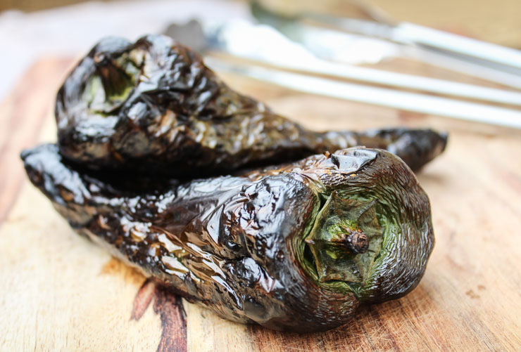 Fire Roasted Poblano Peppers