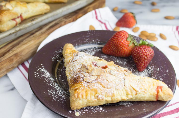 Strawberry Almond Turnovers