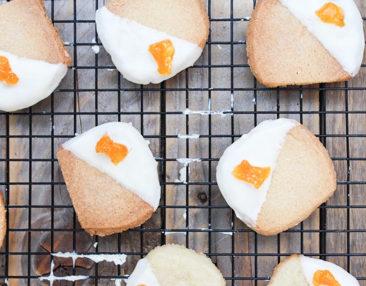 Dipped Shortbread Cookies