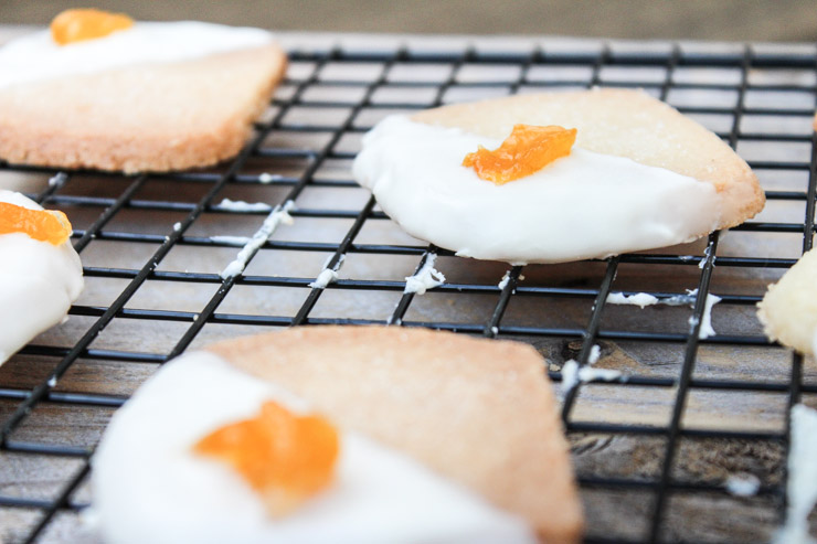 Dipped Shortbread Cookies