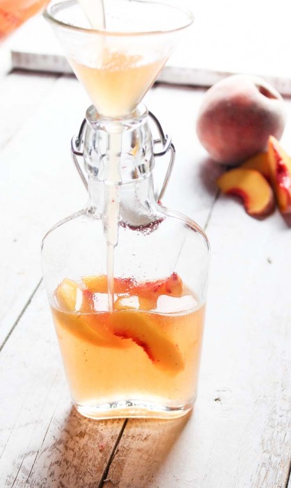 Filling Peach Simple syrup