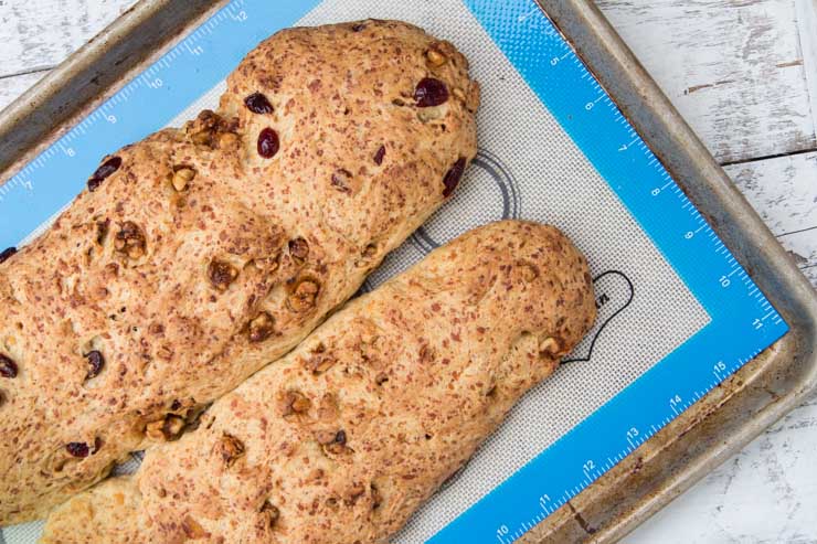 Baked Biscotti Loaves