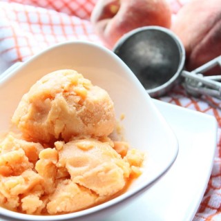 Simple Peach Sorbet