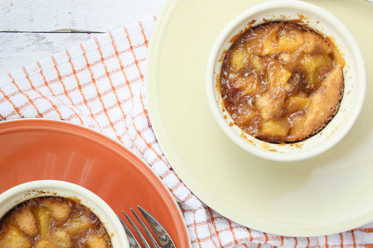 Salted Caramel Peach Cobler