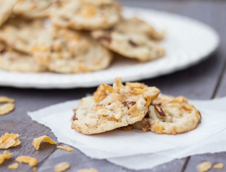 Butterscotch Cornflake Cookies - I Heart Eating