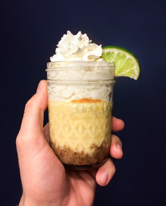 Individual Key Lime Pie in a Jar