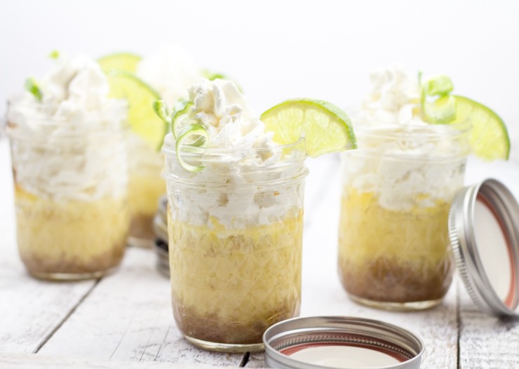 Individual Key Lime Pie in a Jar