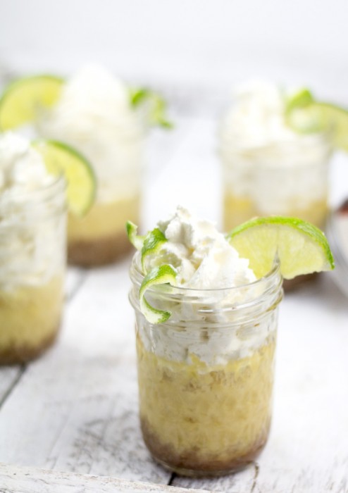 Individual Key Lime Pie in a Jar