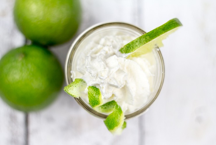 Individual Key Lime Pie in a Jar