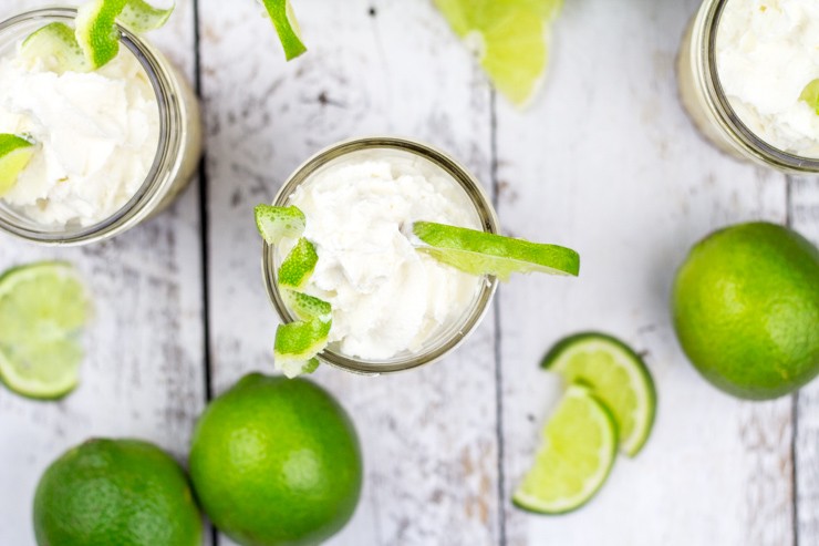 Individual Key Lime Pie in a Jar