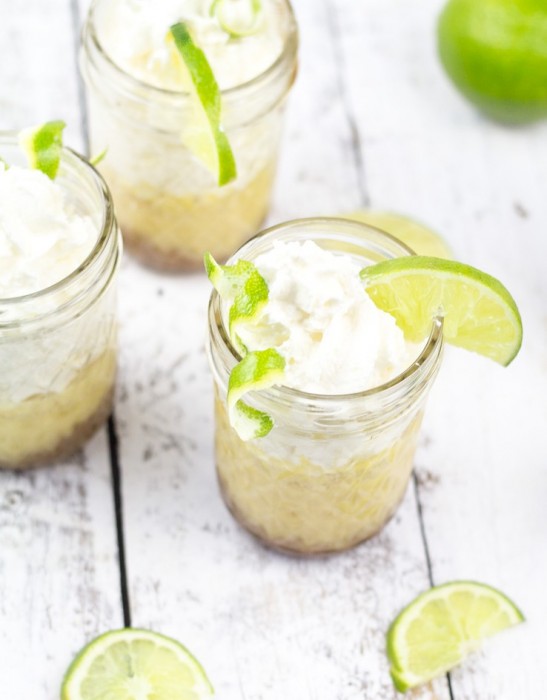 Individual Key Lime Pie in a Jar