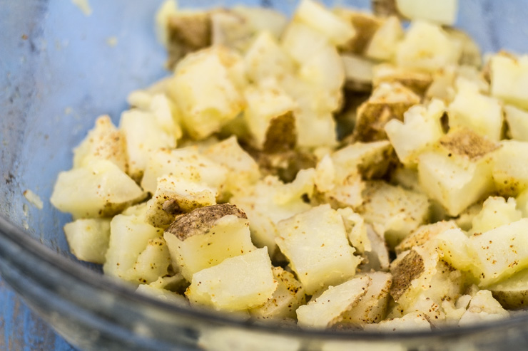 Preparing Potatoes to Bake