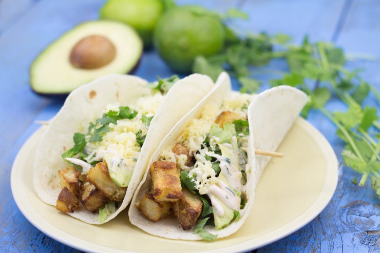 Spicy Potato Soft Tacos