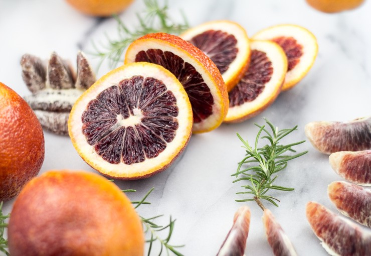 Beautiful Blood Oranges for Biscuits