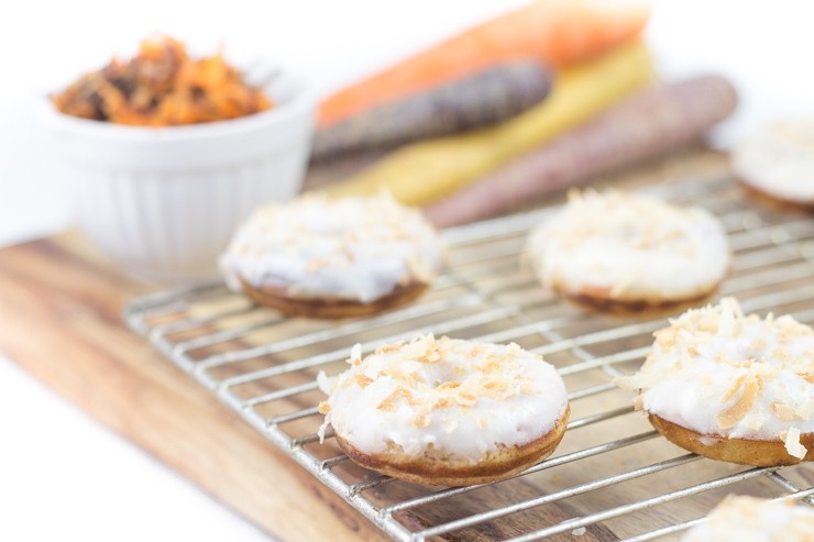 Mini Carrot Cake Doughnuts