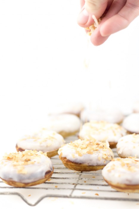 Mini Carrot Cake Doughnuts