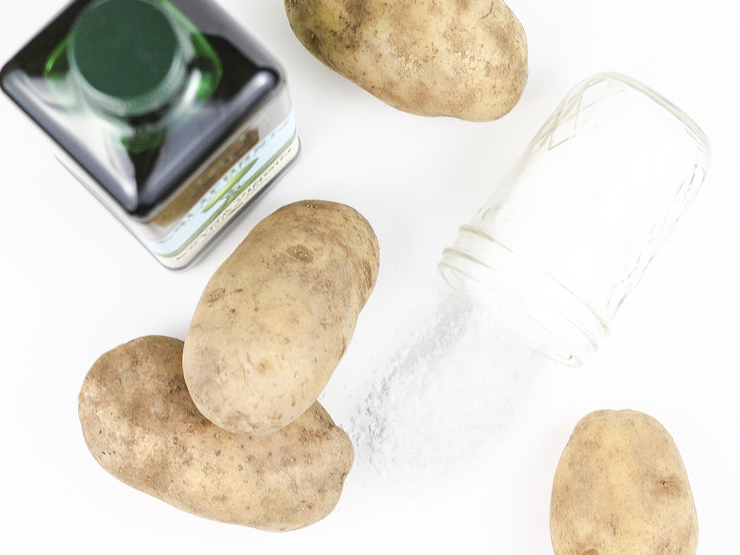 Salt Crusted Baked Potatoes