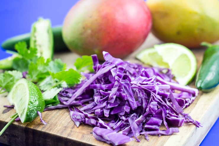 Red Cabbage for Citrus Slaw