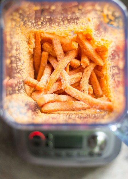 Making Quiche Crust from Sweet Potato Fries