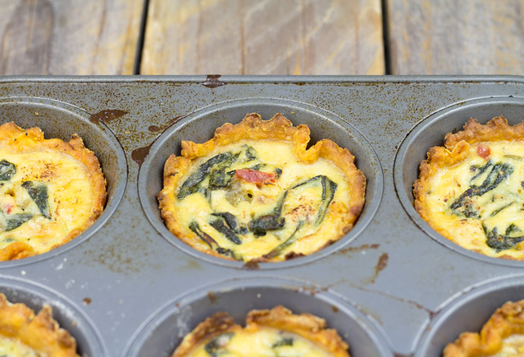 Baked Sweet Potato Fry Crusted Mini Quiche