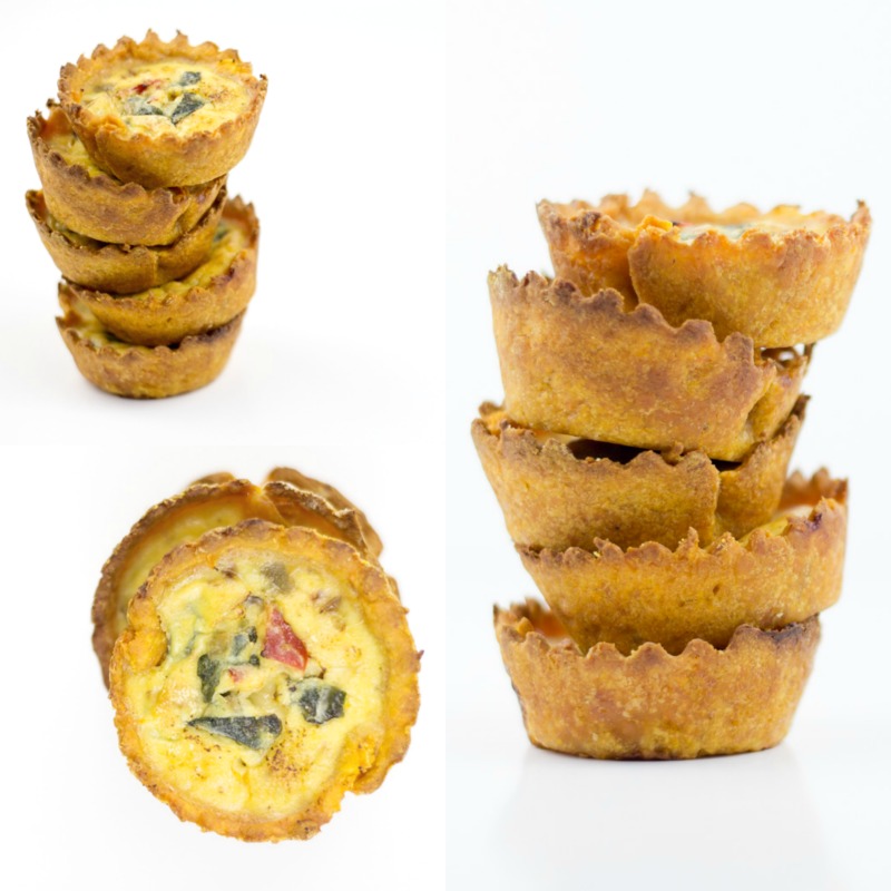 Baked Sweet Potato Fry Crusted Mini Quiche