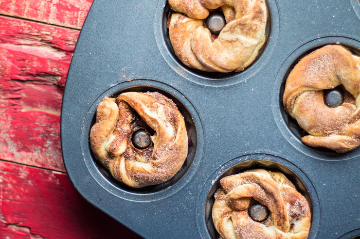 Babka Twist Doughnuts with Cinnamon Sugar