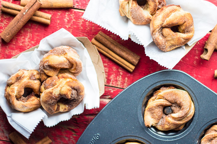 Babka Twist Doughnuts with Cinnamon Sugar