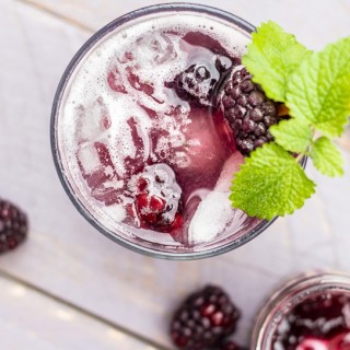 Blackberry Jammin' Lemon Balm Cocktail