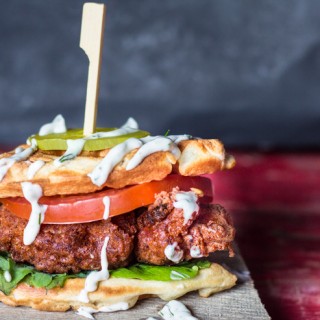 Hot Chicken Waffle Sliders