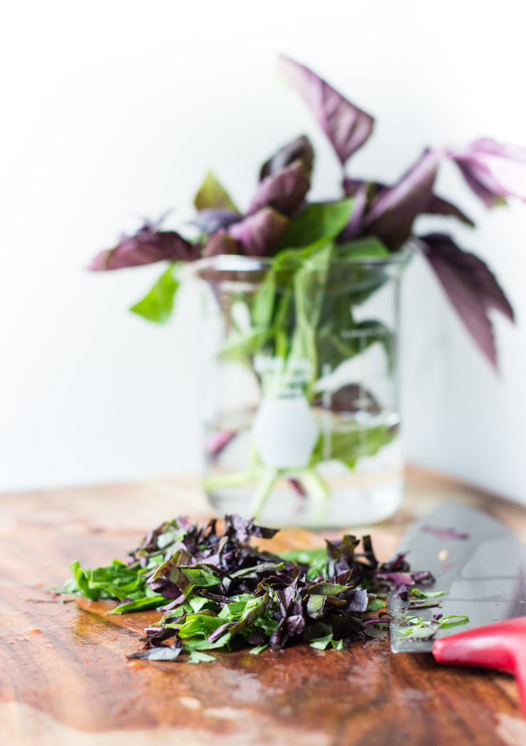 Fresh Purple Basil from my Garden