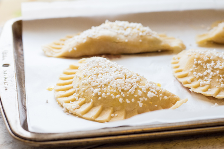 Purple Basil Peach Hand Pies