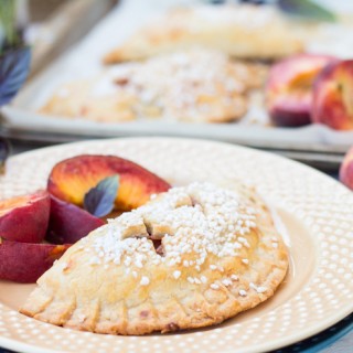 Purple Basil Peach Hand Pies